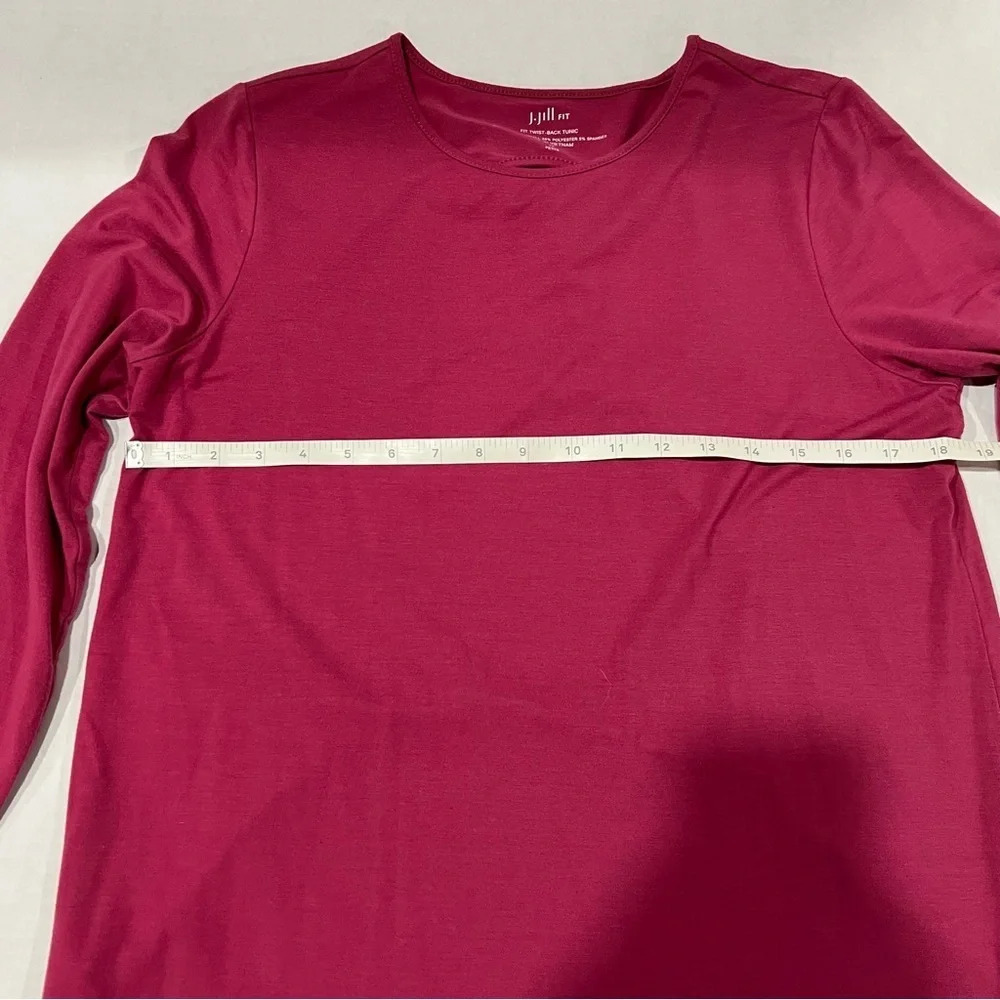 J.Jill Raspberry Fit Twist Back Tunic Medium Petite - Picture 9 of 9